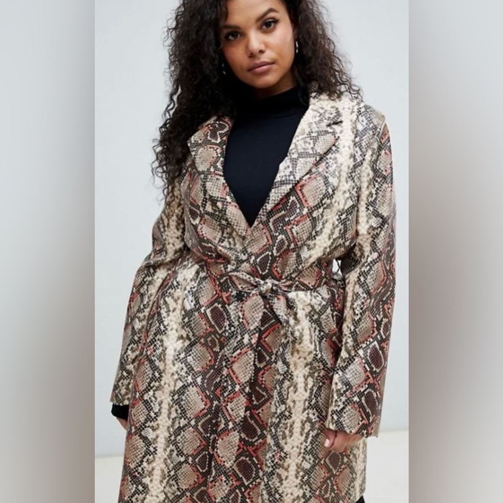 Unique21 Snakeskin Patterned Jacket
